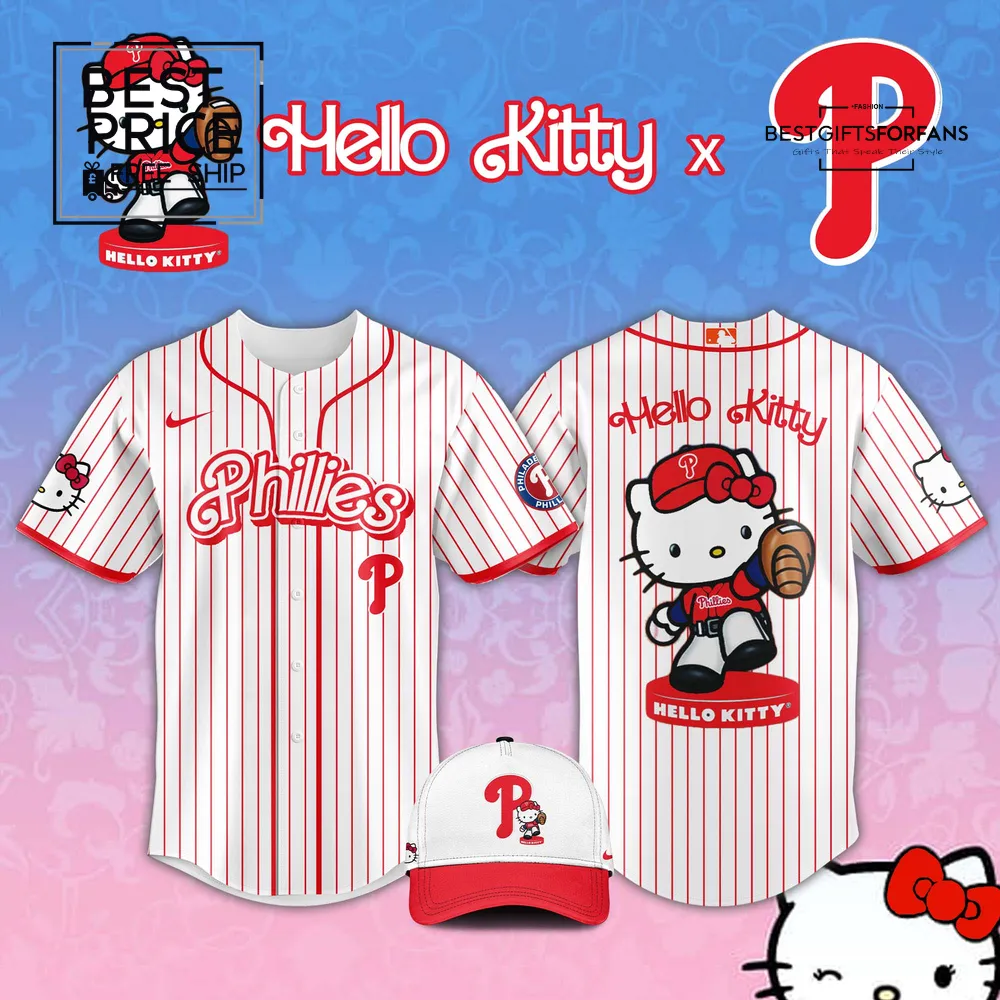 Philadelphia Phillies x Hello Kitty Limited Edition Baseball Jersey Philadelphia Phillies x Hello Kitty Limited Edition Baseball Jersey