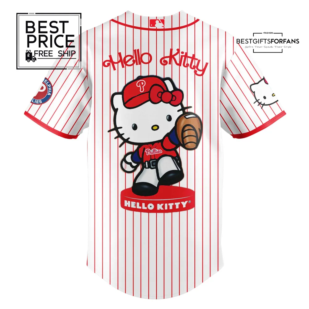 Philadelphia Phillies x Hello Kitty Limited Edition Baseball Jersey Philadelphia Phillies x Hello Kitty Limited Edition Baseball Jersey