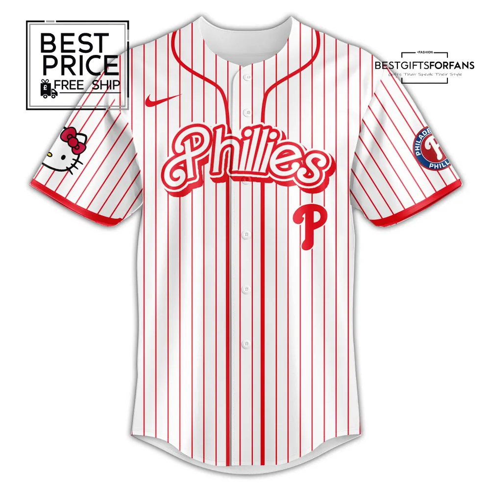 Philadelphia Phillies x Hello Kitty Limited Edition Baseball Jersey Philadelphia Phillies x Hello Kitty Limited Edition Baseball Jersey