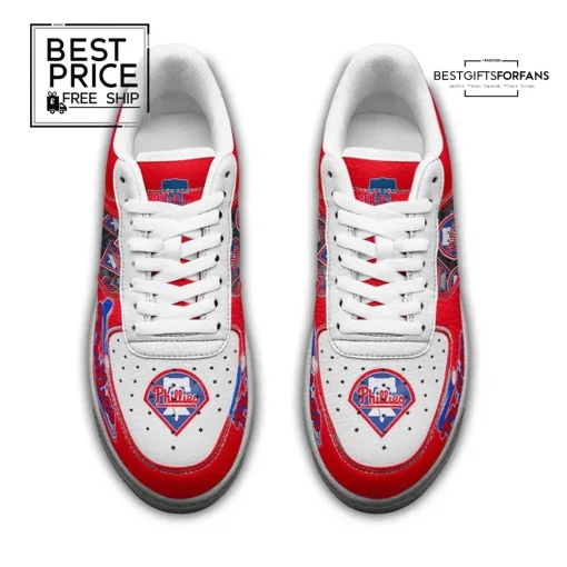 Philadelphia Phillies Custom Nike Air Force 1 Sneakers