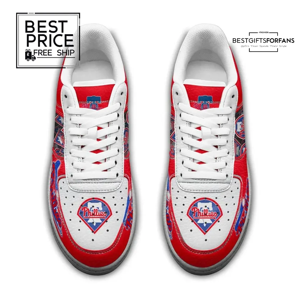 Philadelphia Phillies Custom Nike Air Force 1 Sneakers