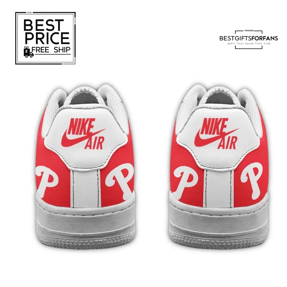 Philadelphia Phillies Custom Nike Air Force 1 Sneakers