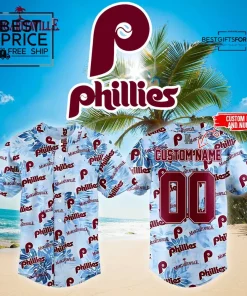 Philadelphia Phillies Margaritaville Theme Special Edition Custom Baseball Jersey