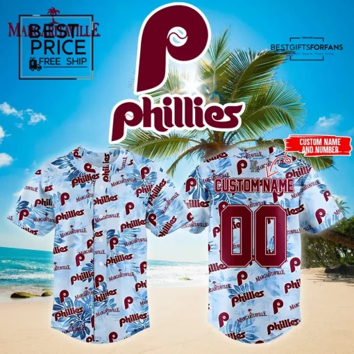 Philadelphia Phillies Margaritaville Theme Special Edition Custom Baseball Jersey