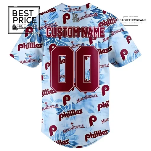 Philadelphia Phillies Margaritaville Theme Special Edition Custom Baseball Jersey