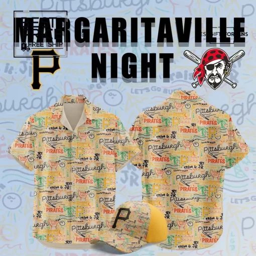 Pittsburgh Pirates Margaritaville Night 2025 Special Edition Hawaiian Shirt
