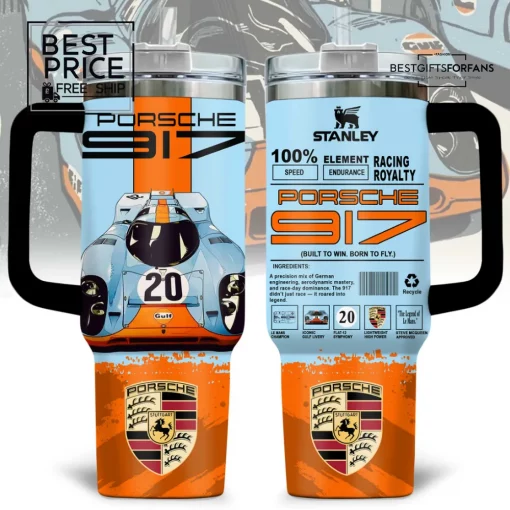 Porsche 917 Gulf Livery Limited Edition Stanley Tumbler