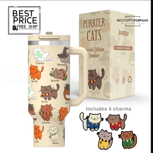 Potter Cats 40oz Limited Edition Stanley Tumbler