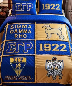 Premium Sigma Gamma Rho 3-Piece Bedding Set