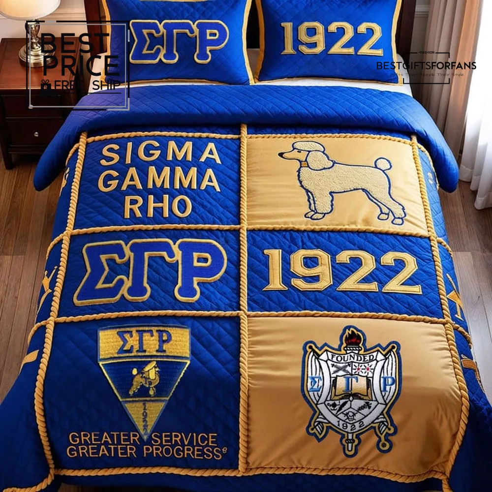 Premium Sigma Gamma Rho 3-Piece Bedding Set Premium Sigma Gamma Rho 3-Piece Bedding Set