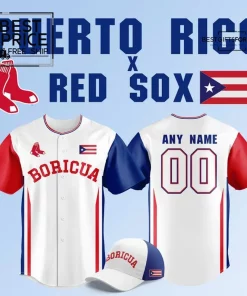 Puerto Rico x Boston Red Sox Limited Edition Baseball Jersey