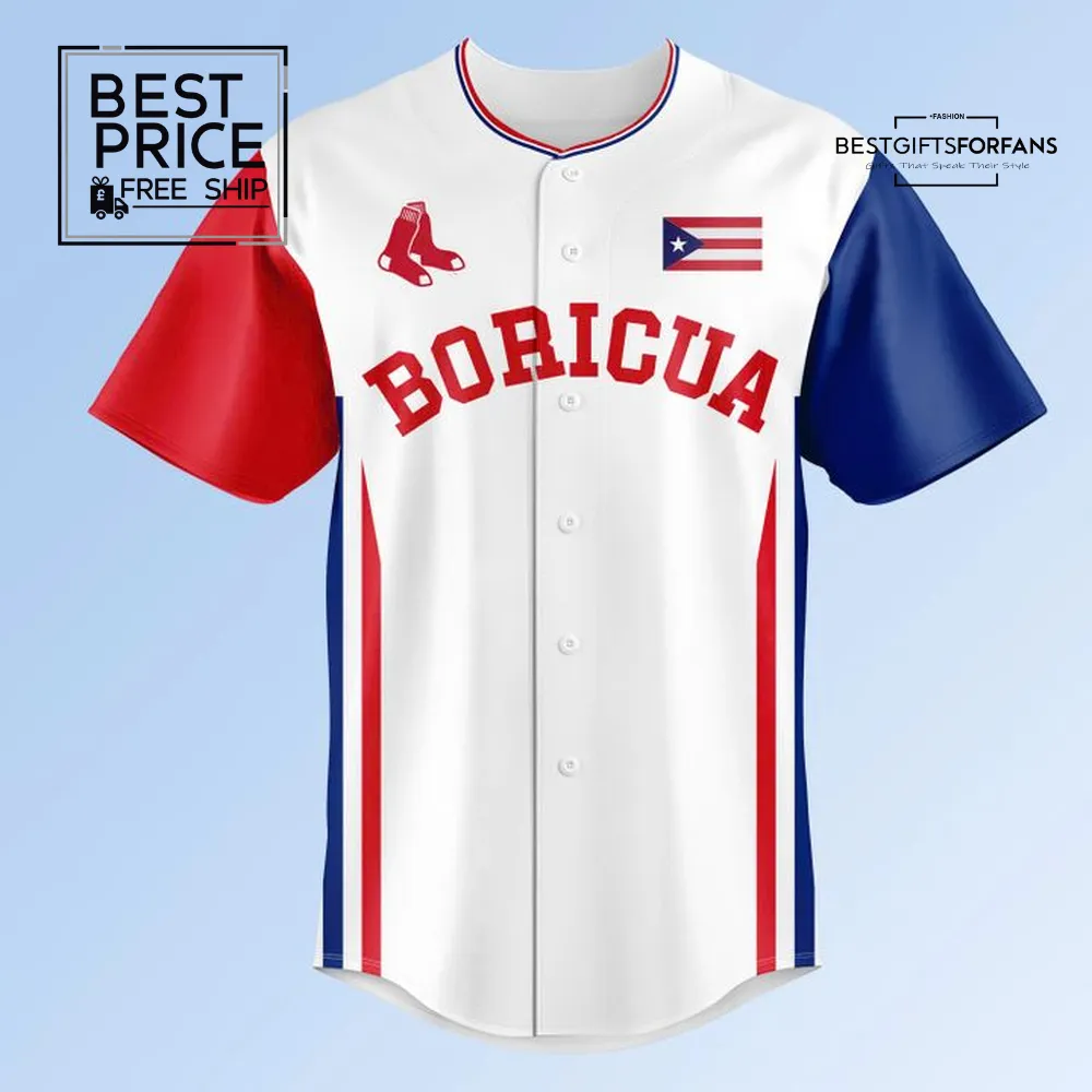 Puerto Rico x Boston Red Sox Limited Edition Baseball Jersey Puerto Rico x Boston Red Sox Limited Edition Baseball Jersey