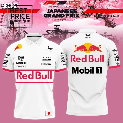 Red Bull Racing Japan Cherry Blossom Limited Edition Polo Shirt