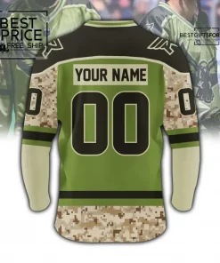 Rochester Knighthawks Military Appreciation Custom Lacrosse Limited Edition Hockey Jersey