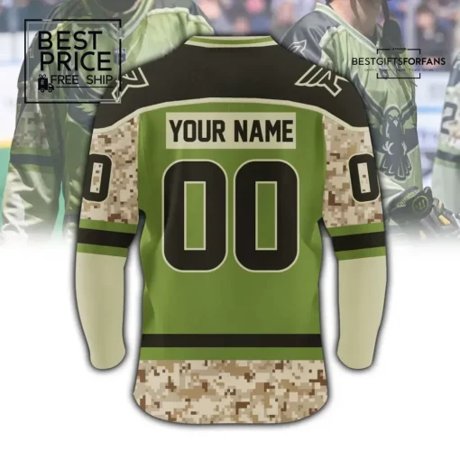 Rochester Knighthawks Military Appreciation Custom Lacrosse Limited Edition Hockey Jersey
