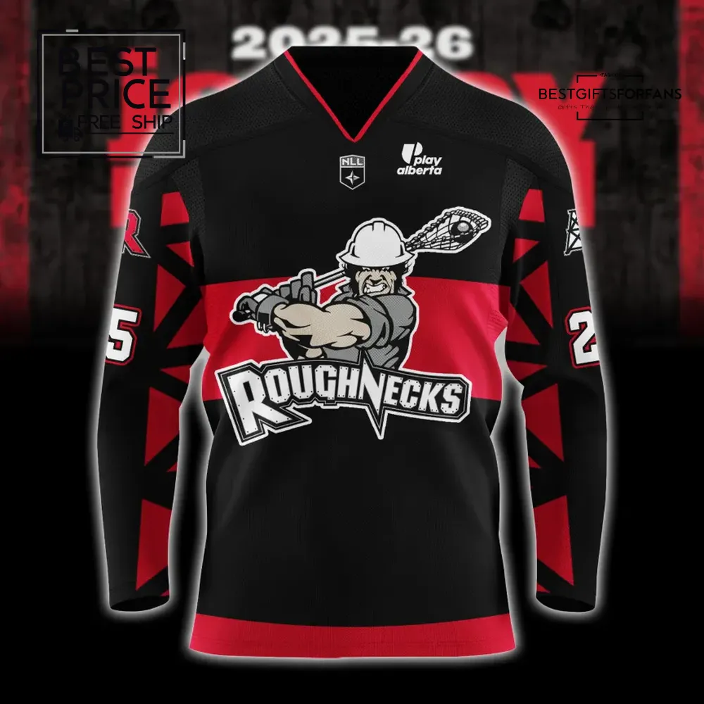 Calgary Roughnecks Custom Lacrosse Limited Edition Hockey Jersey Calgary Roughnecks Custom Lacrosse Limited Edition Hockey Jersey