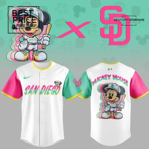 SD Padres x Mickey Mouse Limited Edition Baseball Jersey