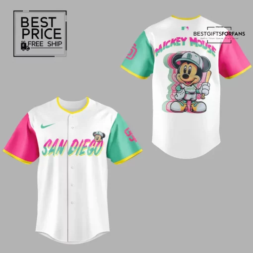 SD Padres x Mickey Mouse Limited Edition Baseball Jersey