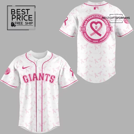SF Giants Breast Cancer Awareness Limited Edition Baseball Jersey