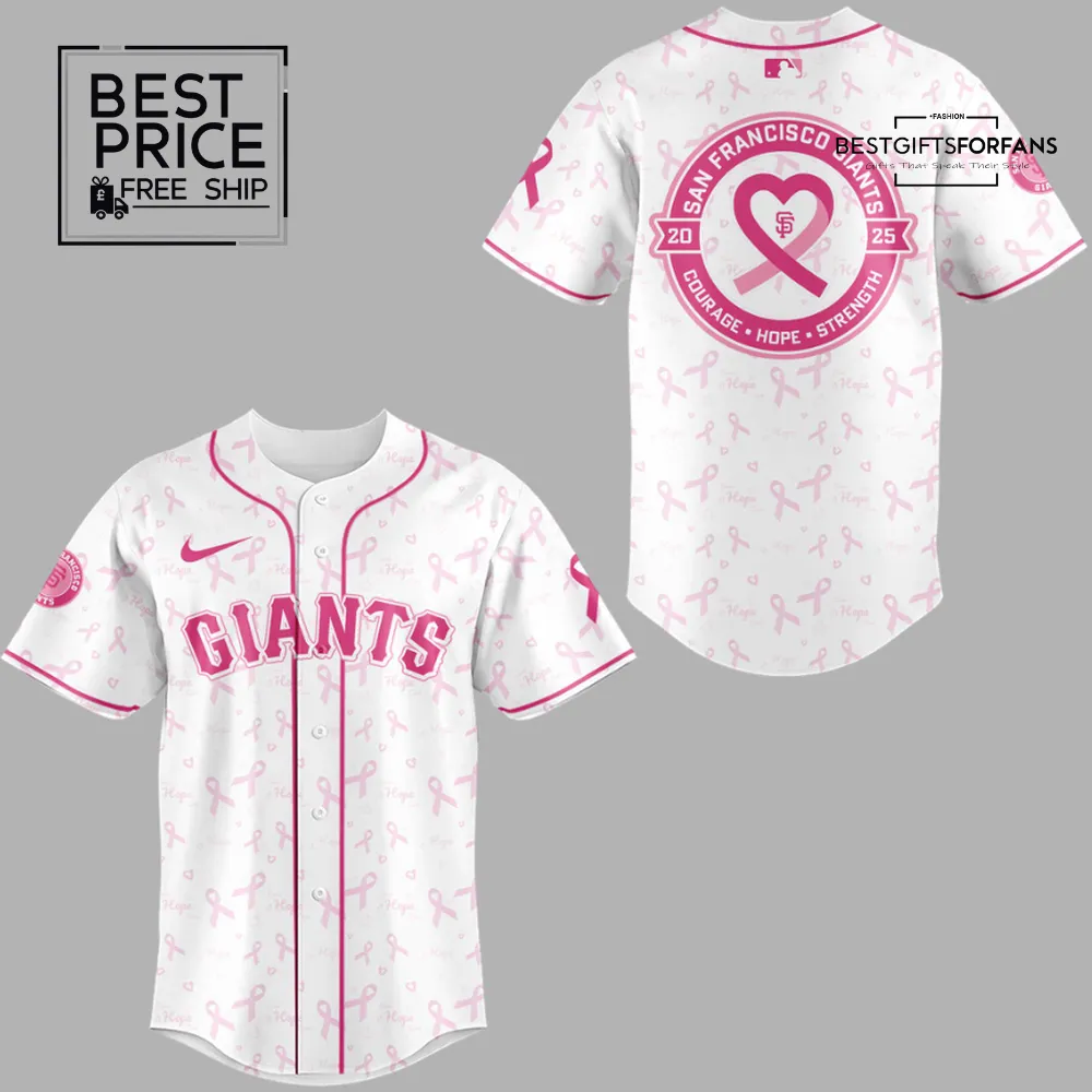 SF Giants Breast Cancer Awareness Limited Edition Baseball Jersey SF Giants Breast Cancer Awareness Limited Edition Baseball Jersey