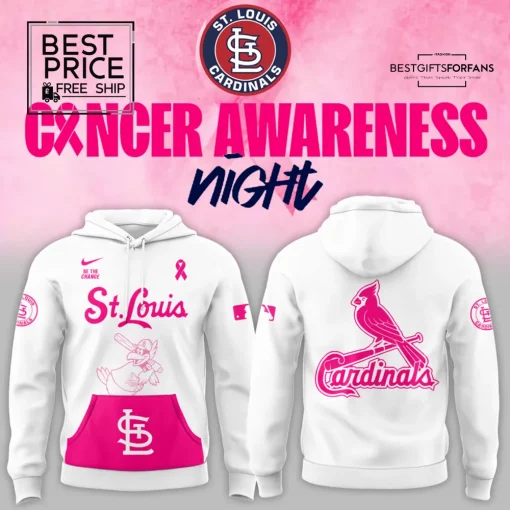 St. Louis Cardinals Cancer Awareness Night Special Edition Hoodie