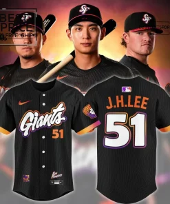 San Francisco Giants 51 J.H. LEE Special Edition Baseball Jersey