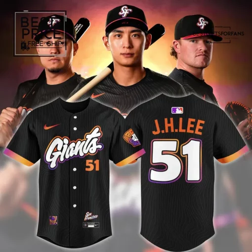 San Francisco Giants 51 J.H. LEE Special Edition Baseball Jersey