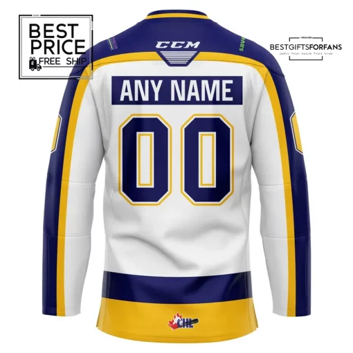 Saskatoon Blades Retro Custom Hockey Jersey