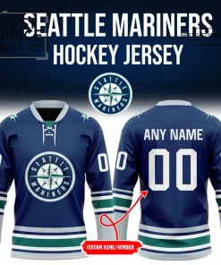 Seattle Mariners Custom Limited Edition Hockey Jersey