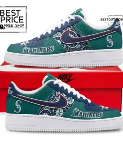 Seattle Mariners Custom Nike Air Force 1 Sneakers