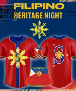 Seattle Mariners Filipino Heritage Night 2025 Special Edition Baseball Jersey