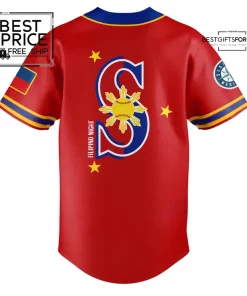 Seattle Mariners x 2025 Filipino Heritage Special Edition Baseball Jersey 3