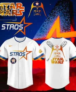 Star Wars x Houston Astros White Special Edition Baseball Jersey