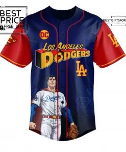 Superman x Los Angeles Dodgers 2025 Comic Limited Edition Baseball Jersey