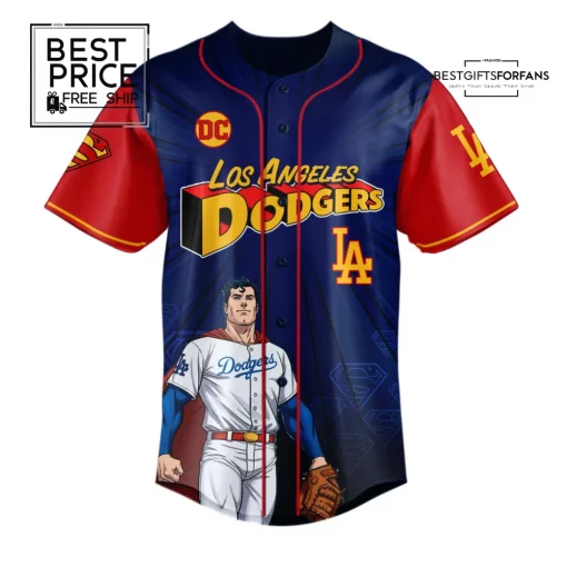 Superman x Los Angeles Dodgers 2025 Comic Limited Edition Baseball Jersey