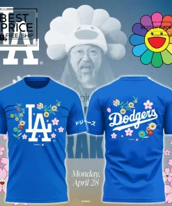 Takashi Murakami x LA Dodgers Floral Special Edition T-Shirt