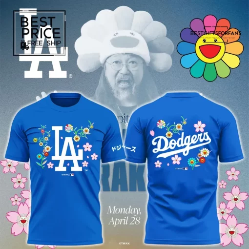 Takashi Murakami x LA Dodgers Floral Special Edition T-Shirt