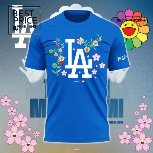 Takashi Murakami x LA Dodgers Floral Special Edition T-Shirt
