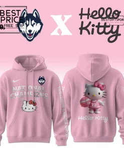 UConn Womens Basketball x Hello Kitty 12th National Championship Special Edition Hoodie