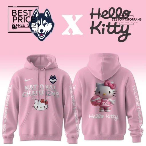 UConn Womens Basketball x Hello Kitty 12th National Championship Special Edition Hoodie