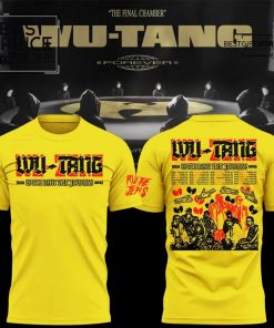 Wu-Tang Clan Tour With Run The Jewels 2025 Special Edition Yellow T-Shirt