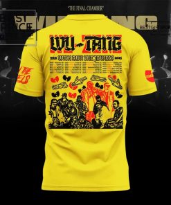 Wu-Tang Clan Tour With Run The Jewels 2025 Special Edition Yellow T-Shirt