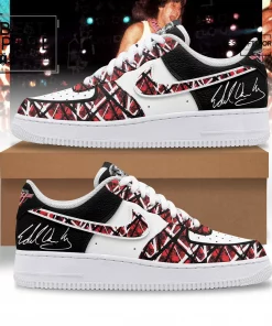 Eddie Van Halen Frankenstrat Custom Air Force 1 Sneakers