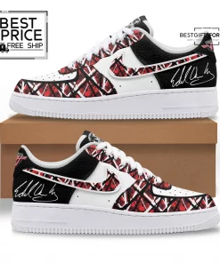 Eddie Van Halen Frankenstrat Custom Air Force 1 Sneakers