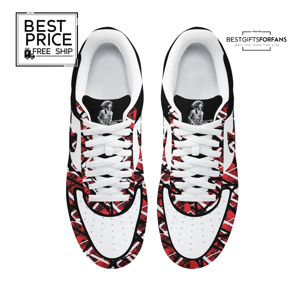 Eddie Van Halen Frankenstrat Custom Air Force 1 Sneakers Eddie Van Halen Frankenstrat Custom Air Force 1 Sneakers