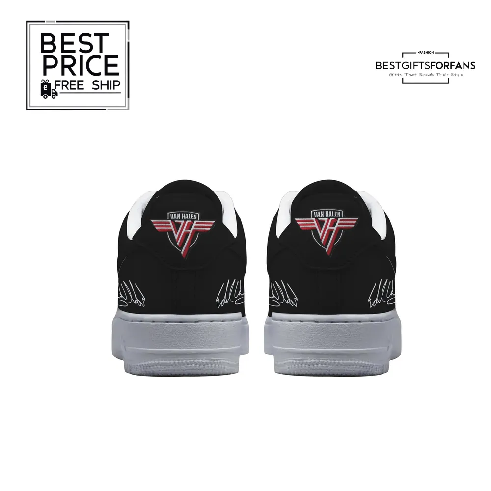 Eddie Van Halen Frankenstrat Custom Air Force 1 Sneakers Eddie Van Halen Frankenstrat Custom Air Force 1 Sneakers