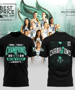 New York Liberty WNBA Champions 2024 Limited Edition T-Shirt