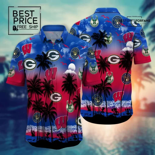 Wisconsin Sports Special Edition Hawaiian Shirt