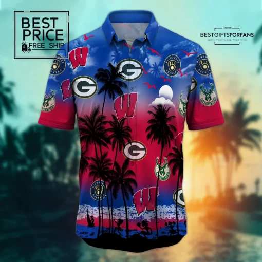 Wisconsin Sports Special Edition Hawaiian Shirt