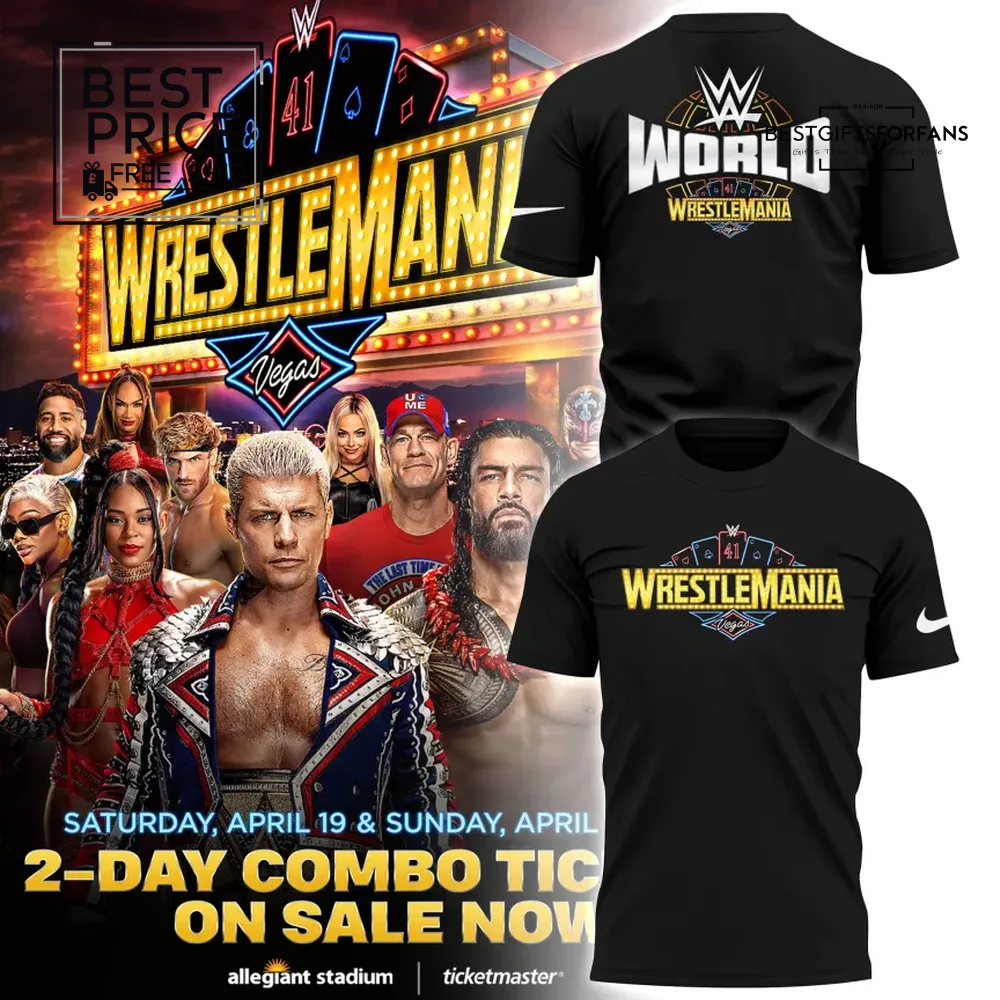 World WrestleMania 41 Special Edition T-Shirt World WrestleMania 41 Special Edition T-Shirt
